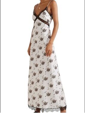 NWOT BROCK COLLECTION
Onorina lace-trimmed floral-print taffeta maxi dress